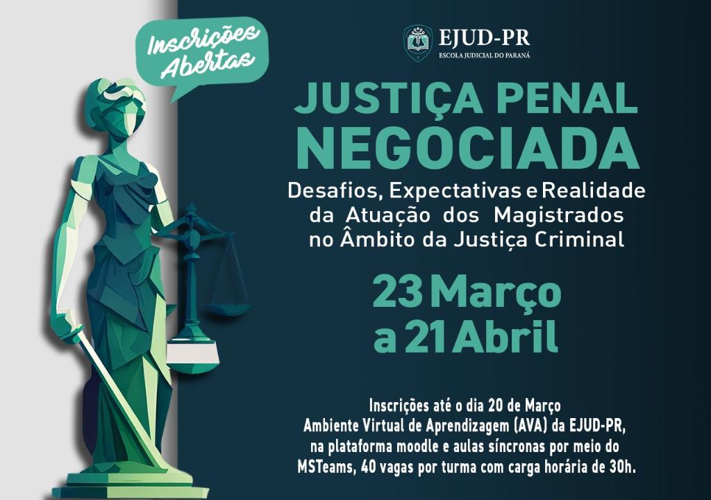 Curso - 'Justiça Penal Negociada'