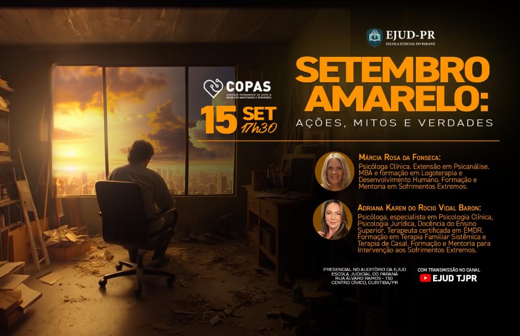 Evento “Setembro Amarelo: ações, mitos e verdades”