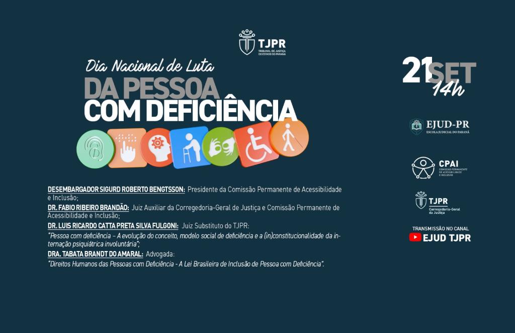 Evento “Dia Nacional da Luta da Pessoa com Deficiência”