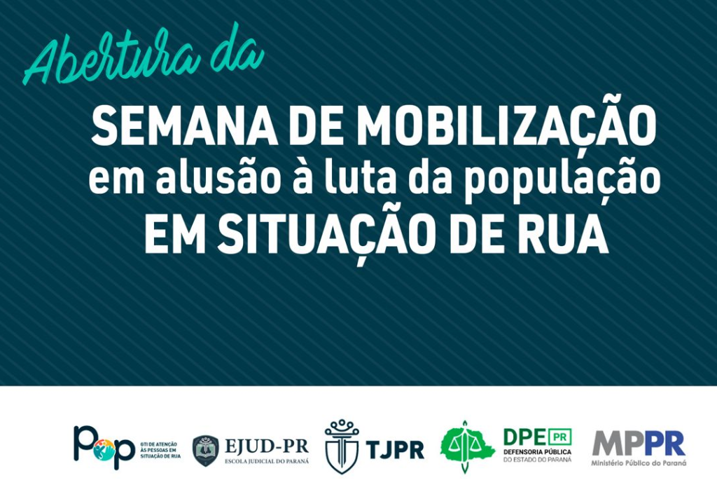 Semana de mobilização em alusão à luta da população em situação de rua